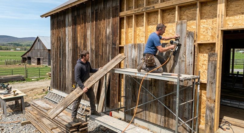 Barn Siding Installation in Wake County, NC