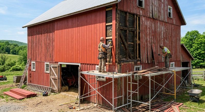 Barn Siding Replacement in Harnett County, NC