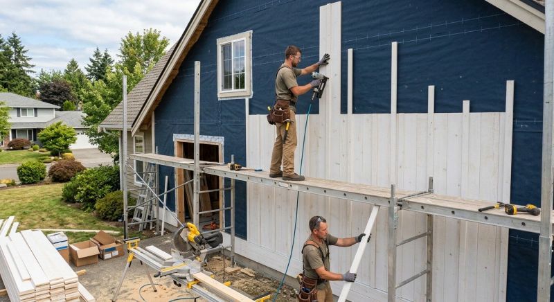 Batten Siding Installation in Cary, NC