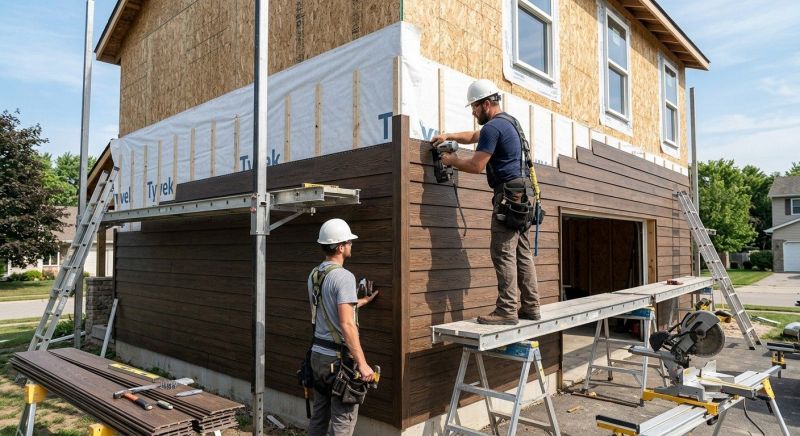 Faux Wood Siding Installation in Garner, NC