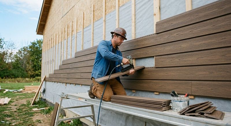 Faux Wood Siding Installation in Harnett County, NC