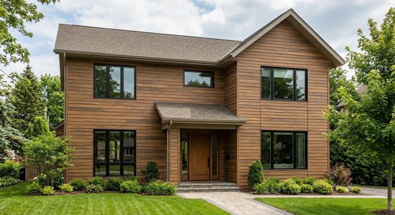 Faux Wood Siding Installation in Holly Springs, NC