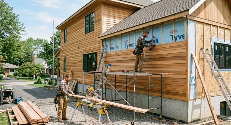 Faux Wood Siding Installation in Johnston County, NC