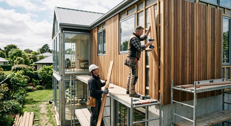 Hardwood Cladding Installation in Fuquay Varina, NC