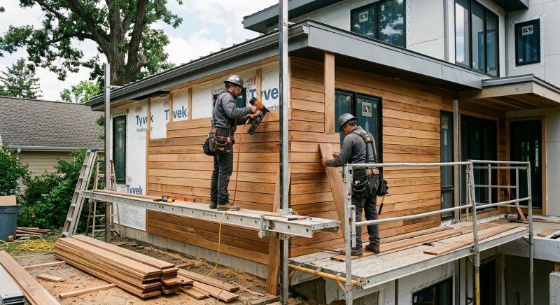Hardwood Siding Installation in Harnett County, NC