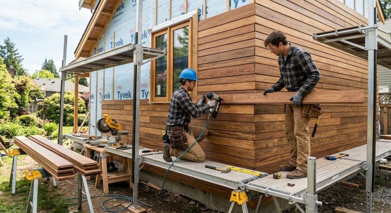 Hardwood Siding Installation in Johnston County, NC
