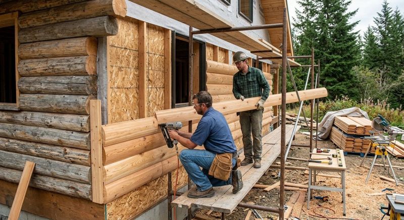 Log Home Siding Installation in Fuquay Varina, NC