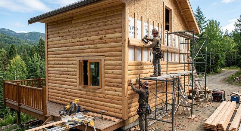 Log Siding Installation in Cary, NC