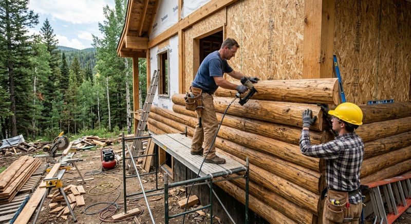 Log Siding Installation in Fuquay Varina, NC