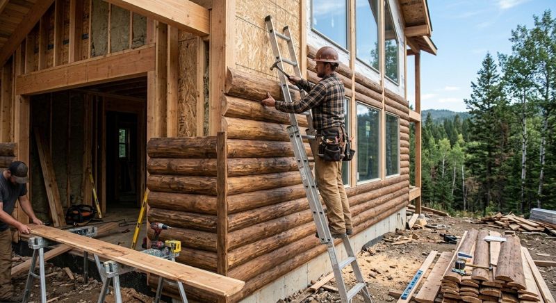 Log Siding Installation in Fuquay Varina, NC
