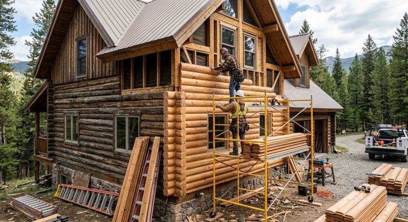 Log Siding Replacement in Fuquay Varina, NC