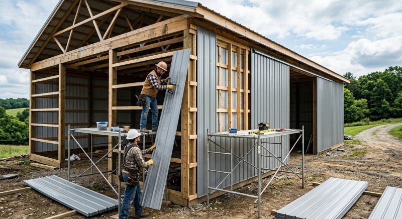 Metal Barn Siding Installation in Fuquay Varina, NC