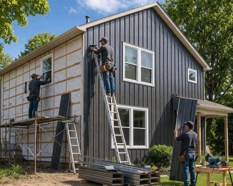 Metal Siding Installation in Cary, NC