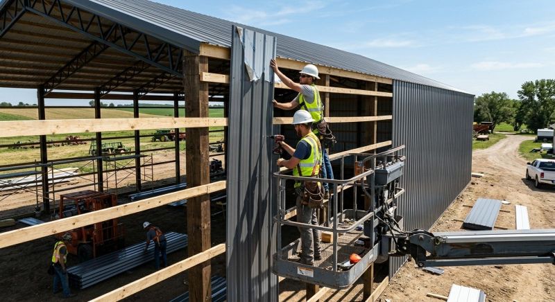 Pole Barn Siding Installation in Fuquay Varina, NC