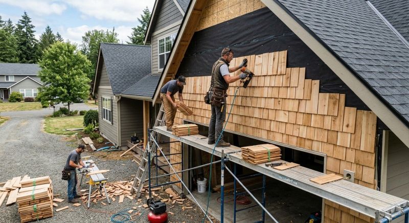 Shake Siding Installation in Johnston County, NC