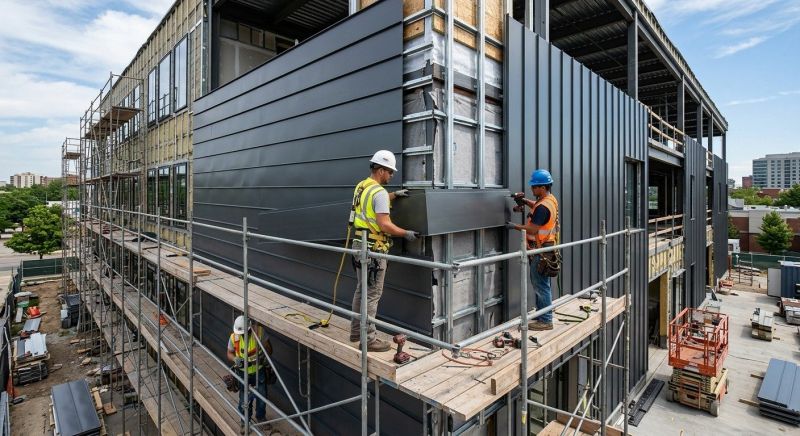 Steel Cladding Installation in Fuquay Varina, NC