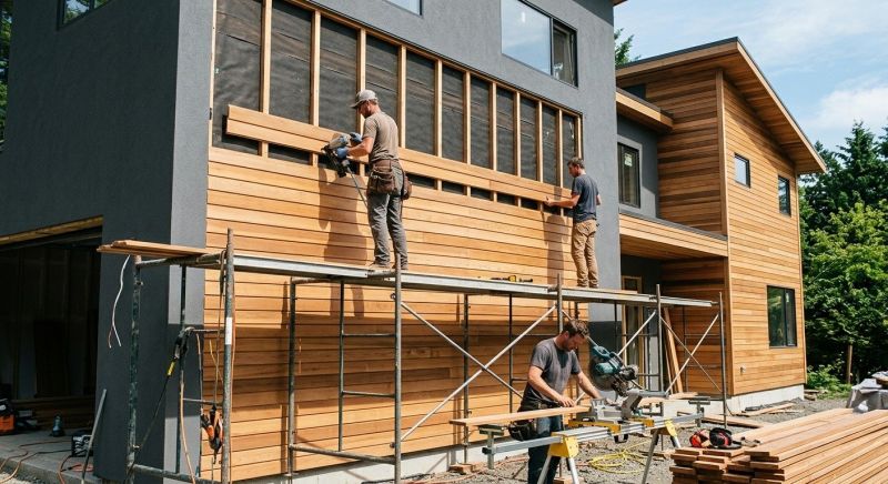 Wood Cladding Installation in Angier, NC
