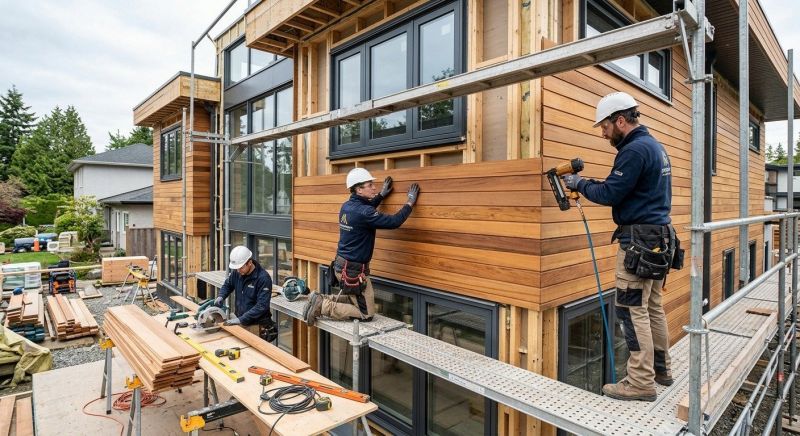 Wood Cladding Installation in Harnett County, NC