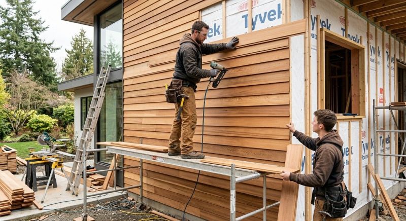 Wood Cladding Installation in Holly Springs, NC