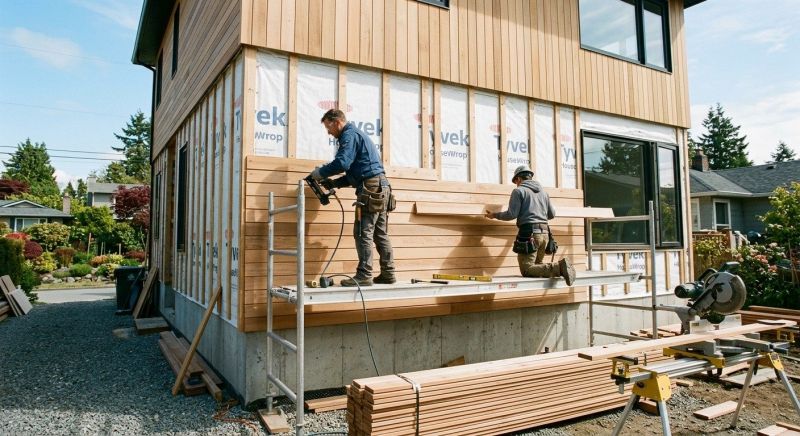 Wood Cladding Installation in Knightdale, NC