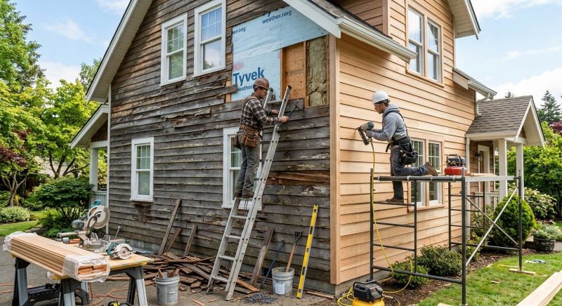 Wood Siding Installation in Johnston County, NC